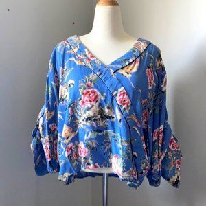 Zara Womens Blouse Floral Print